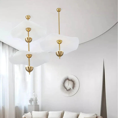 DecorBites™ Lotus Leaf LED Pendant Lamp for Luxury Living Room Decor
