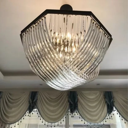 DecorBites™ Black Metal E14 Led Pendant Lights: Retro Loft Chain Hanging Lamp for Living Room