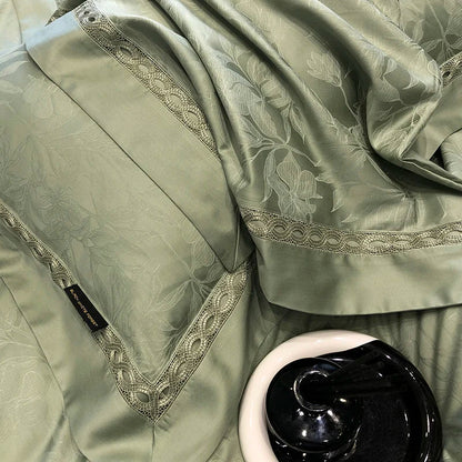 DecorBites™ 1000TC Lyocell Cotton Jacquard Luxury Bedding Set with Soft Silky Feel