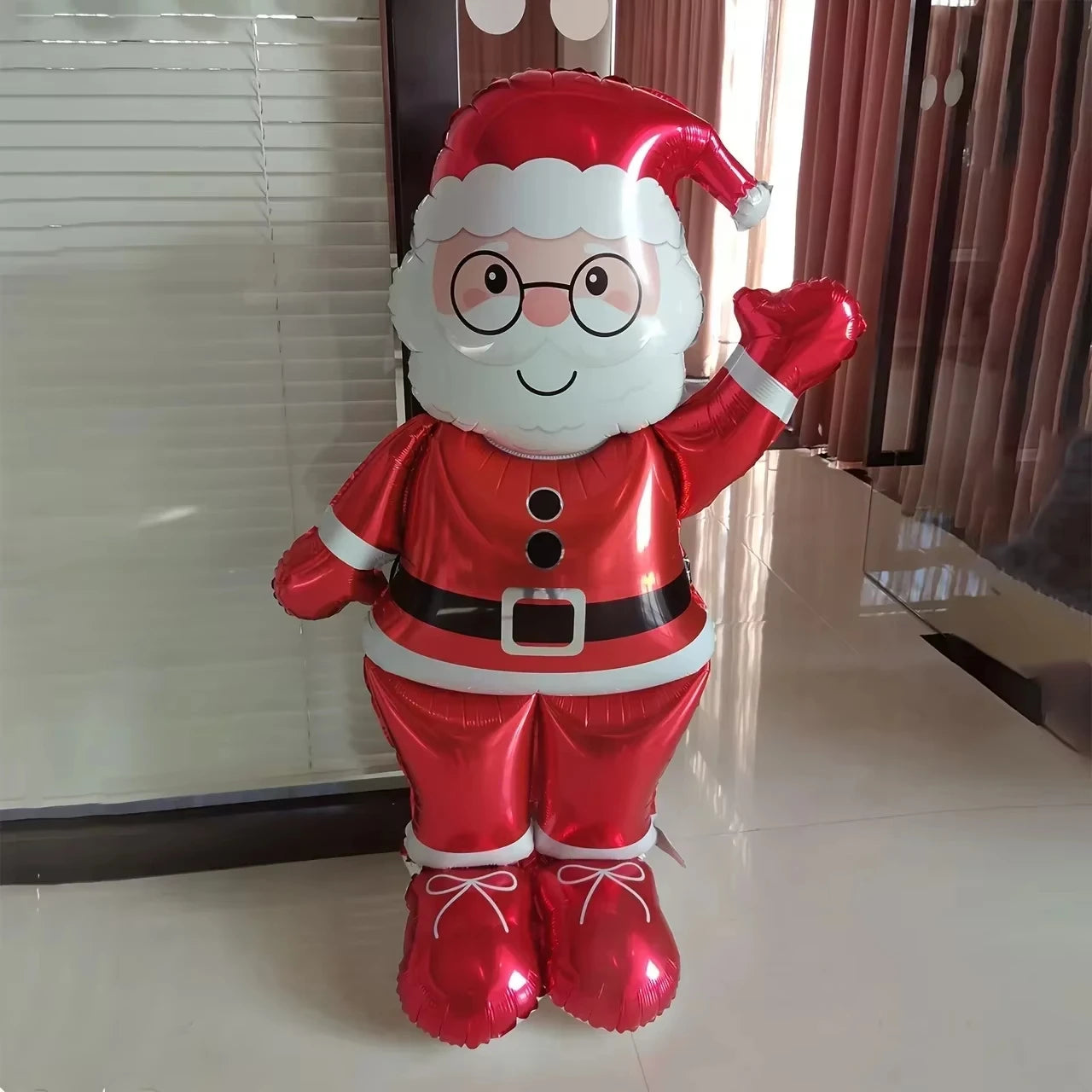 1pcs Santa Foil Balloons - 61" Self-Sealing Christmas New Year's Themed Parties Perfect for Holiday Decorations