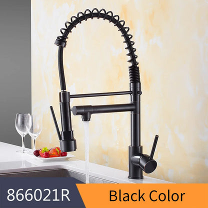 Grifo de cocina DecorBites™ Gold Spring Spout - Grifo mezclador extraíble