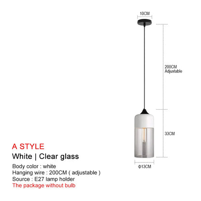 ثريا ديكوربايتس™ الزجاجية السوداء: ثريا نورديك عصرية لغرفة الطعام والمطبخ وغرفة النوم والمطعم