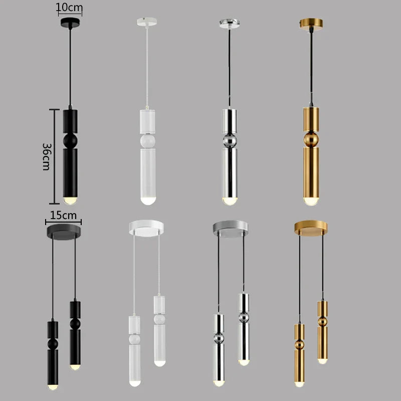 DecorBites™ Brass Pendant Light - Modern Minimalist Nordic Bar Small LED Hang Lamp