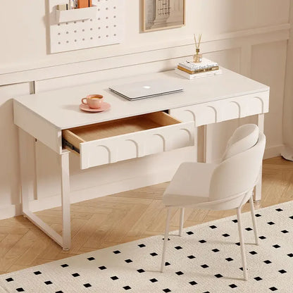 DecorBites™ Elegant Writing Desk with Drawers and Computer Table