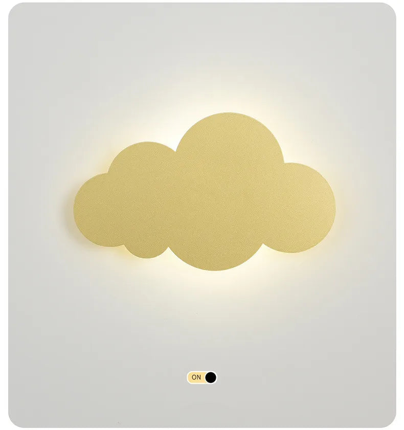 DecorBites™ Cloud Wall Light: Modern Nordic LED Bedside Lamp for Children's Room
