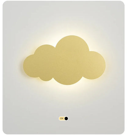 DecorBites™ Cloud Wall Light: Modern Nordic LED Bedside Lamp for Children's Room