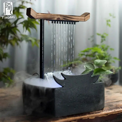 DecorBites™ Ceramic Water Fountain Lucky Feng Shui Living Room Water Feature