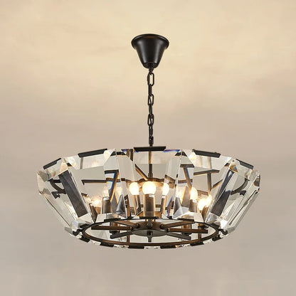 DecorBites™ Black Crystal Pendant Chandelier for Home Decor Luxe Lighting