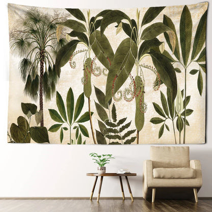 Tropical Banana Leaf Tapestry Wall Hanging by Decobites - Boho Chic Home Decor