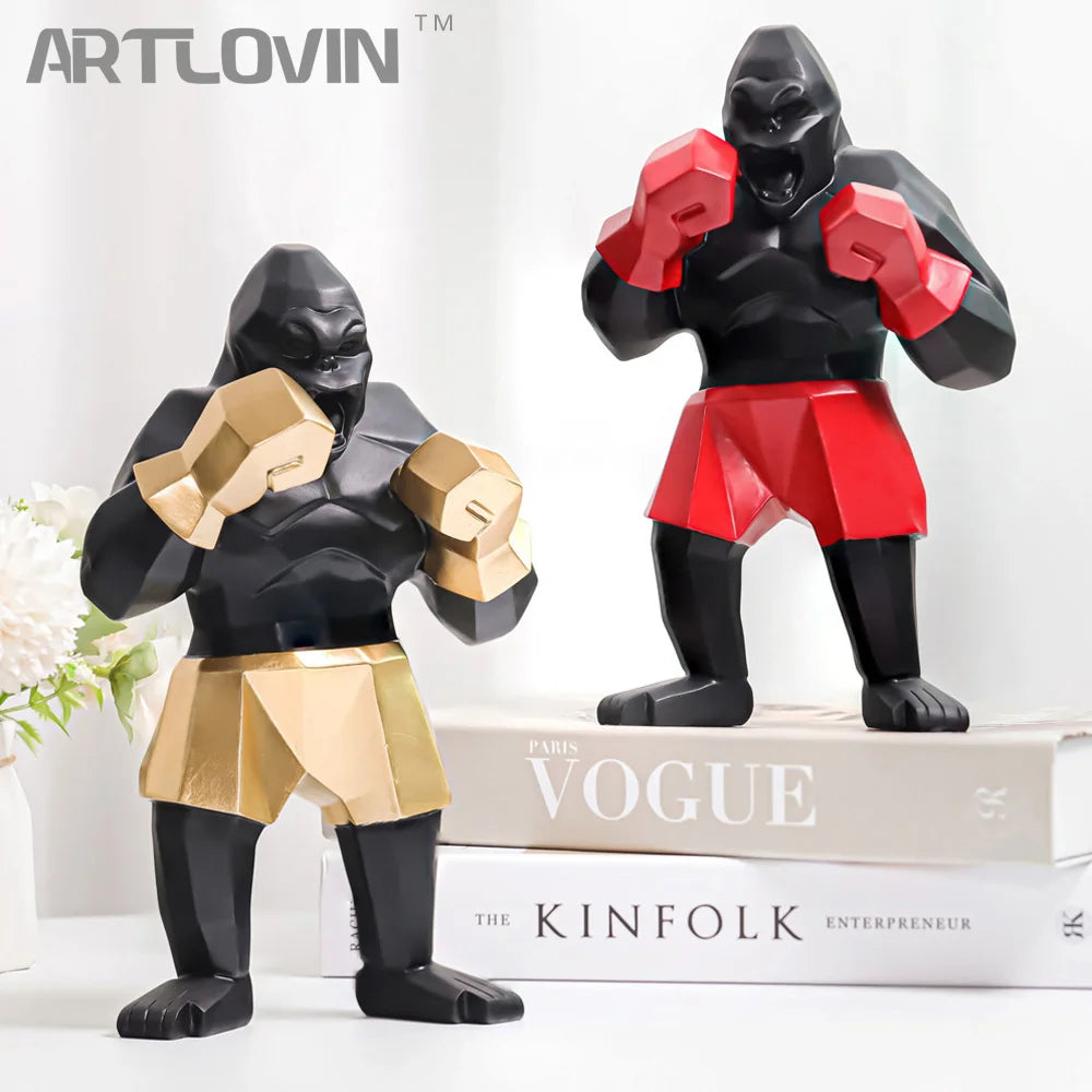 DecorBites™ King Kong Sculpture: Creative Gorilla Desk Decor and Gift