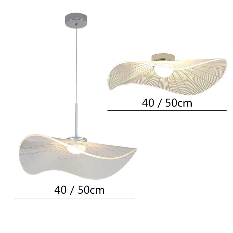 DecorBites™ Lotus Leaf LED Chandelier: Modern Nordic Dimming Pendant Light for Living Room and Bedroom