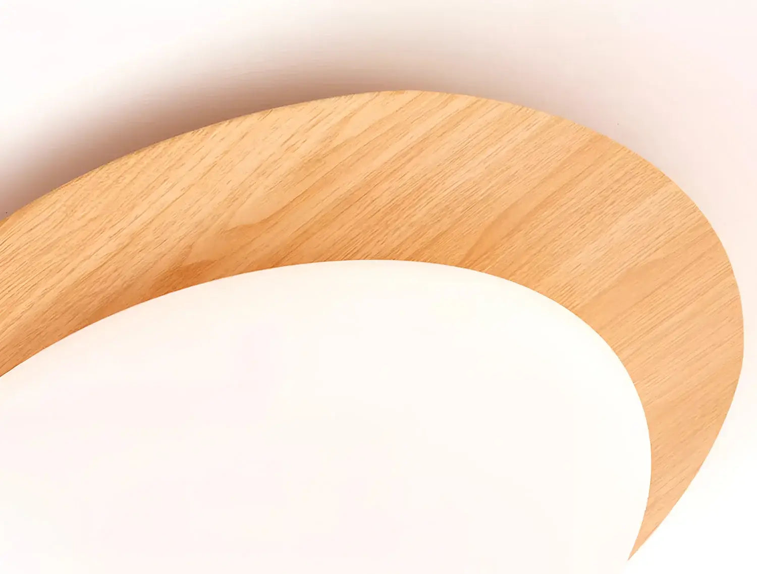DecorBites™ Retro-Style Walnut Acrylic Ceiling Light