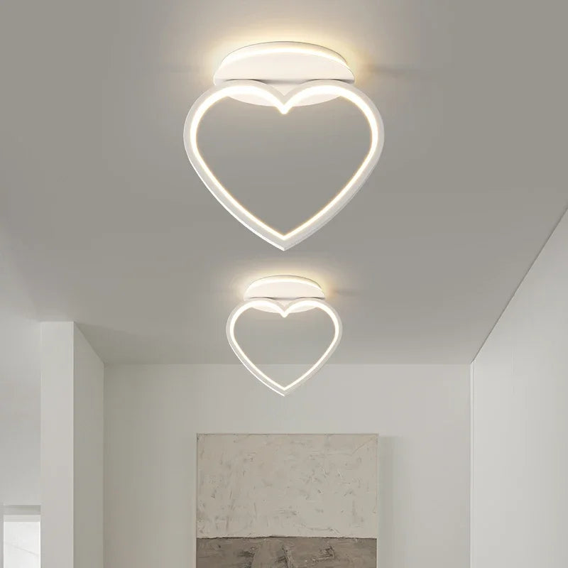 DecorBites™ Heart Ceiling Light: Modern Hallway Aisle Entryway Lighting Fixture