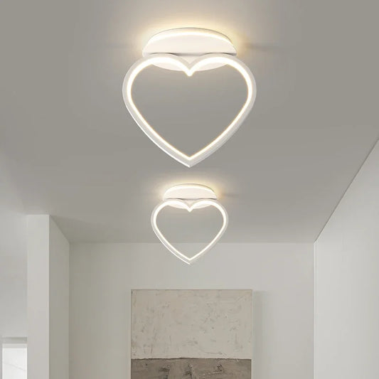 DecorBites™ Heart Ceiling Light: Modern Hallway Aisle Entryway Lighting Fixture