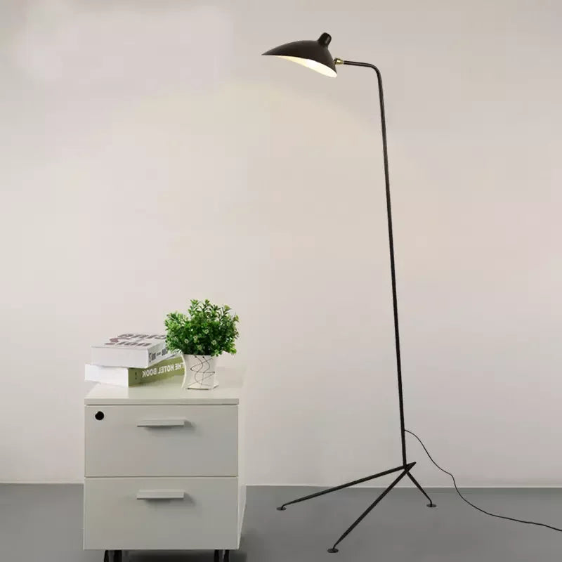 DecorBites™ Black Serge Mouille Tripod Floor Lamp - Loft Industrial Standing Lamp