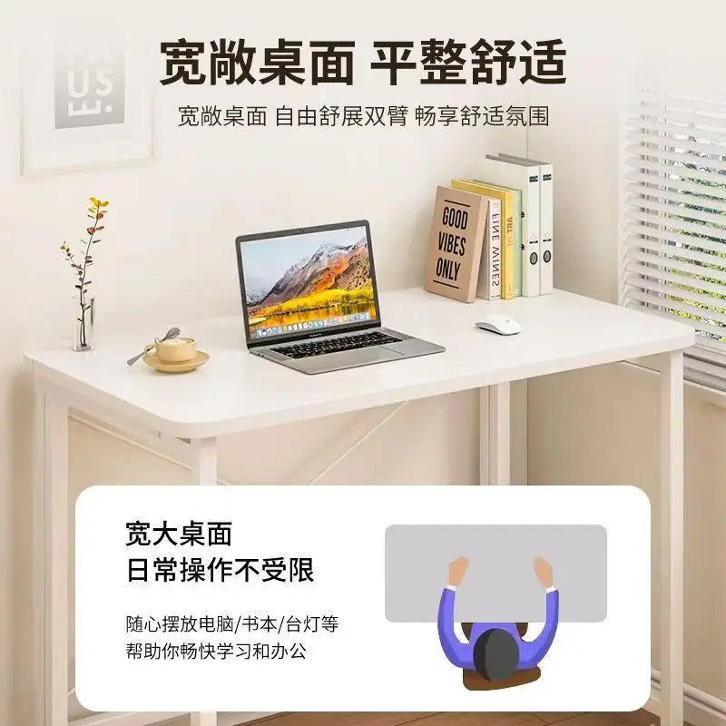 Mesa plegable compacta DecorBites™: Desmontable, ahorra espacio, portátil, sin instalación. Modelo rectangular.