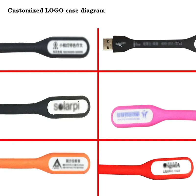 Decorbites™ Luz LED para Libros: Lámpara Portátil USB para Banco de Energía/Computadora, Protege la Vista