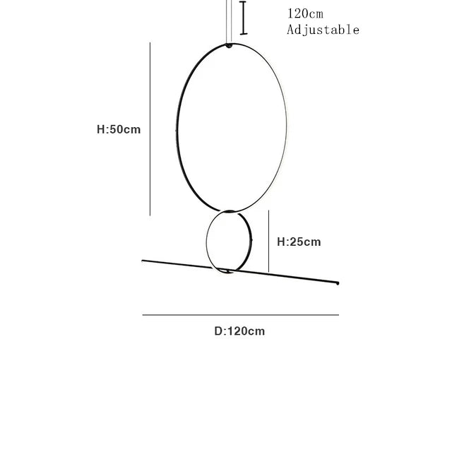 DecorBites™ LED Geometric Pendant Lights for Modern Living Room Decor