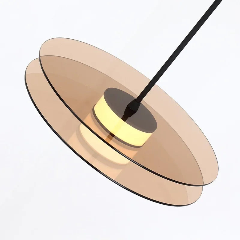Modern Scandinavian White Glass Bedside Pendant Light