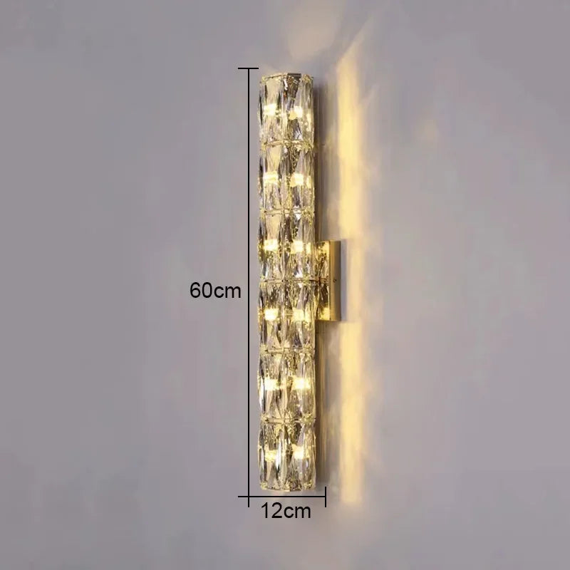 DecorBites™ Crystal High-End Wall Lamp for Luxury Living Room, Bedroom, Villa Lighting