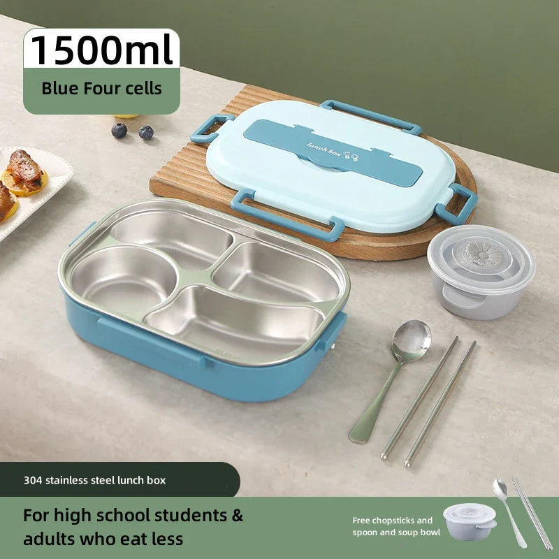DecorBites™ Insulated Bento Lunch Box Set with Cutlery, Portable Food Storage
