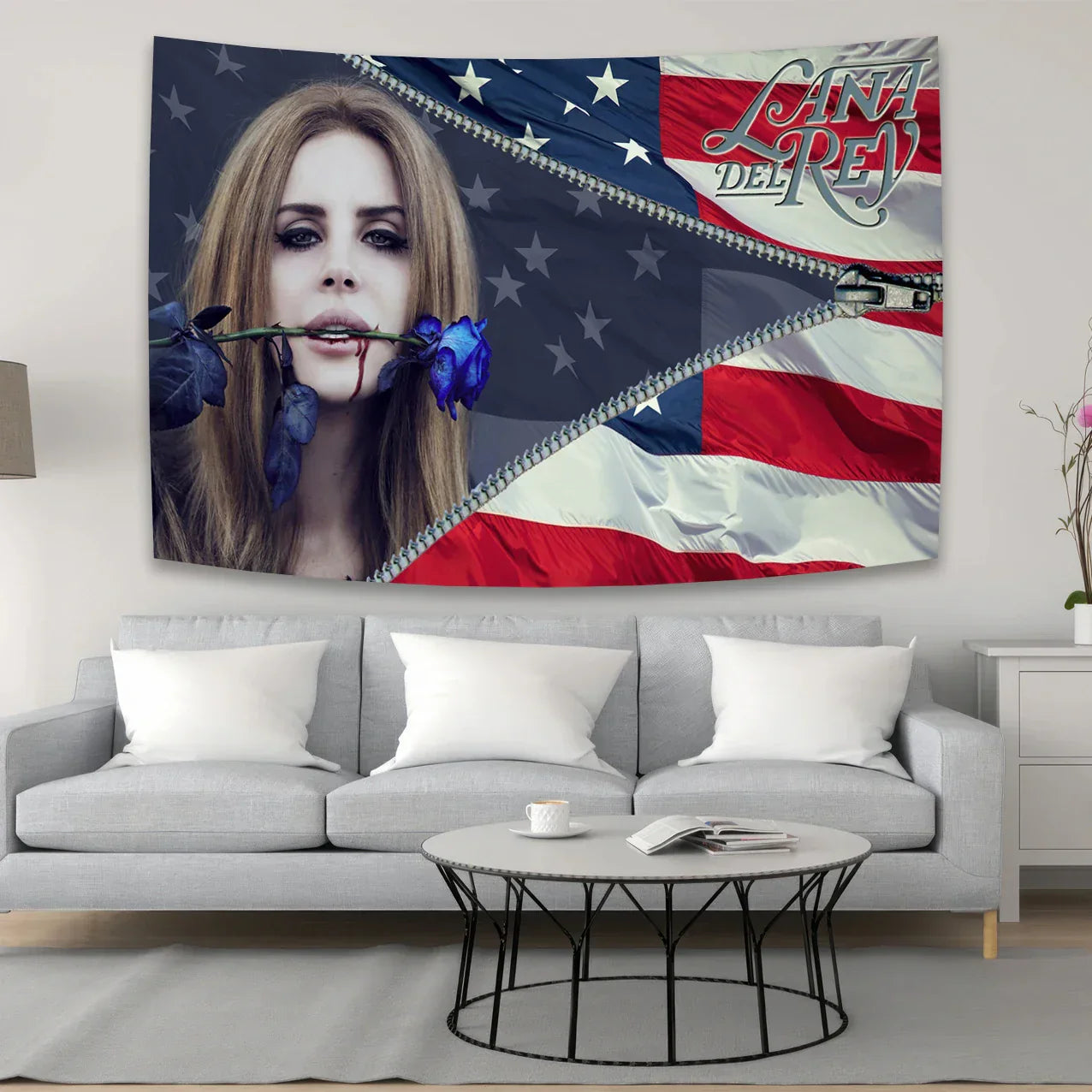 DecorBites™ Lana Del Rey Hippie Aesthetic Tapestry Wall Hanging Home Décor