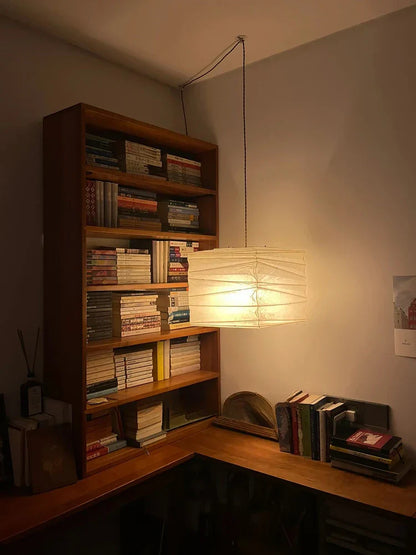 ديكوربايتس™ مصابيح معلقة من ورق الأرز من أكاري نوغوتشي لغرفة النوم/غرفة المعيشة/الشاي