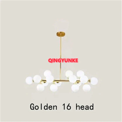 ثريا ديكوربايتس™ الزجاجية لغرفة المعيشة - إضاءة سقف جزيرة المطبخ النوردية الحديثة