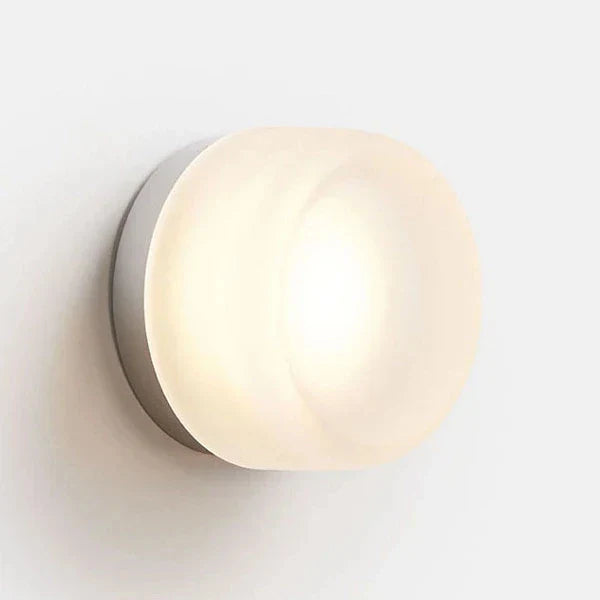 DecorBites™ Glass Round Wall Sconce Light for Indoor Outdoor Living Bathroom Porch Decoration