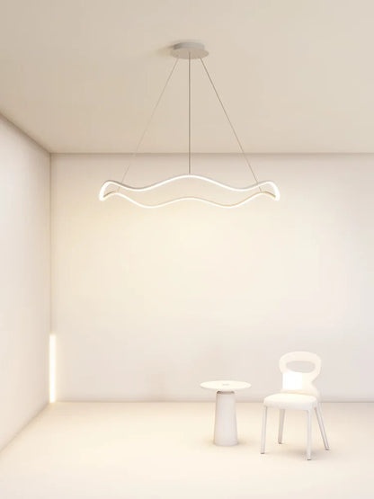 DecorBites™ Circle Wave LED Pendant Chandelier for Modern Living Dining Bedroom Lighting