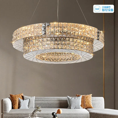 DecorBites™ Crystal Chandelier Light for Luxury Living Room, Post-Modern High-End Italian Design