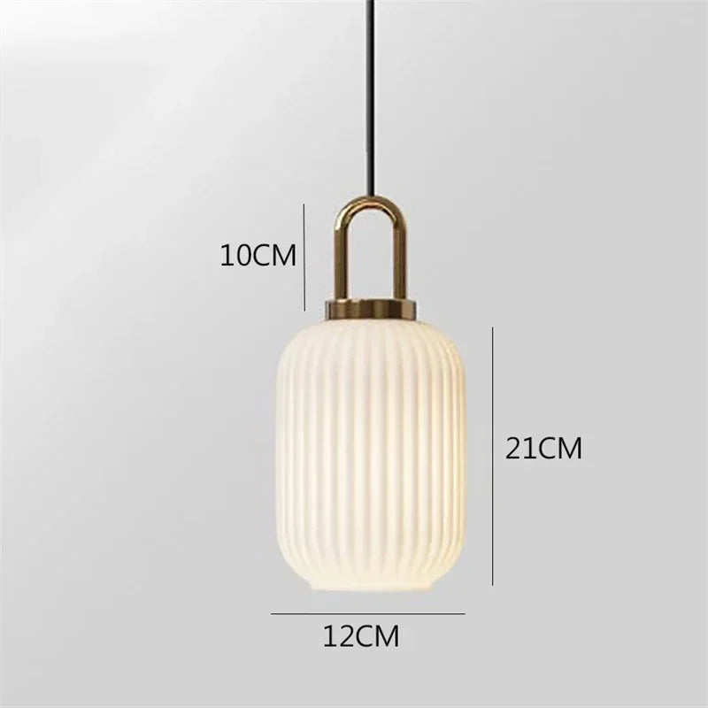 DecorBites™ Glass Stripe LED Pendant Lights for Stylish Indoor Home Decor