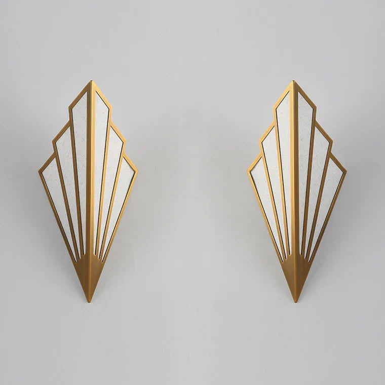 Lámpara de pared interior LED DecorBites™ con forma de abanico para pasillos, escaleras y dormitorios.