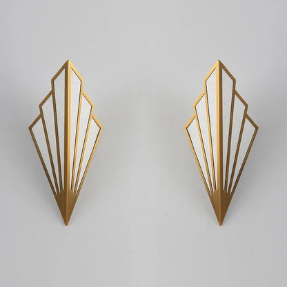 Lámpara de pared interior LED DecorBites™ con forma de abanico para pasillos, escaleras y dormitorios.