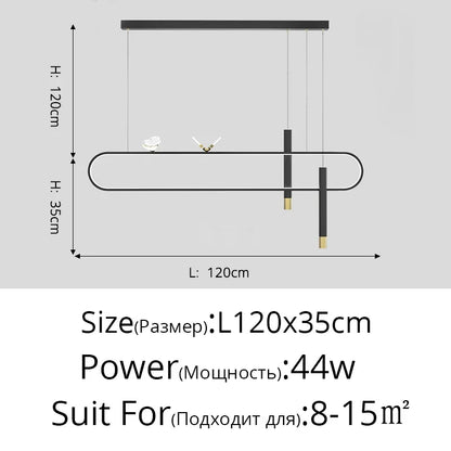 DecorBites™ LED Pendant Lights: Remote Controlled Modern Lighting for Home Décor