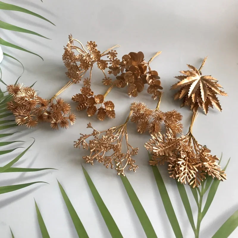 DecorBites™ Green Plant & Berry Stamen Bundle for DIY Christmas & Wedding Decor