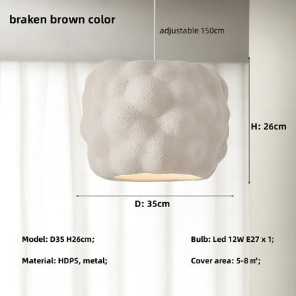 Lámparas colgantes DecorBites™ Creamy Style: Diseño nórdico minimalista para mesilla de noche, restaurante o bar.