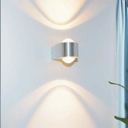 DecorBites™ LED Wall Lamp Up/Down Light Aluminum Sconce Bedroom Decor Acrylic Abajur