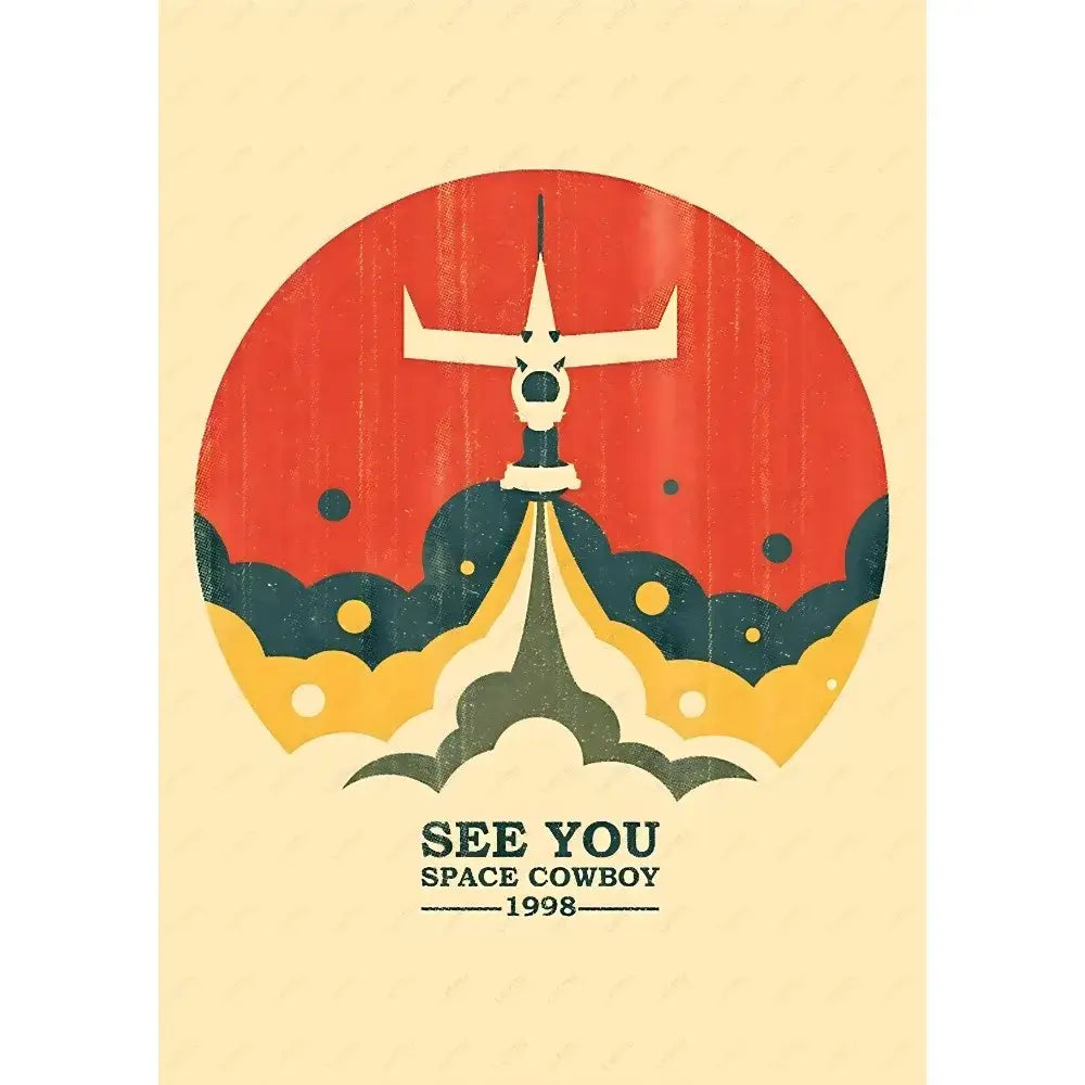 DecorBites™ Retro Cowboy Bebop Anime Poster for Home Decor