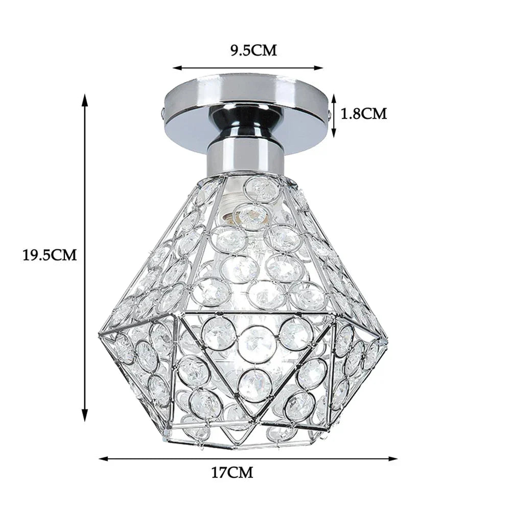 DecorBites™ Glass Crystal LED Ceiling Chandelier for Home Decor