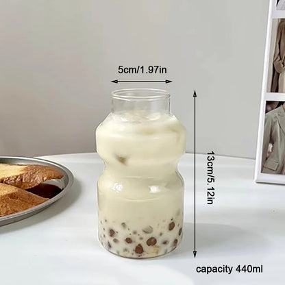 DecorBites™ Gourd Shape Cocktail Glass Mug, 440ml - Premium Drinkware for Coffee, Whiskey, Wine & Desserts