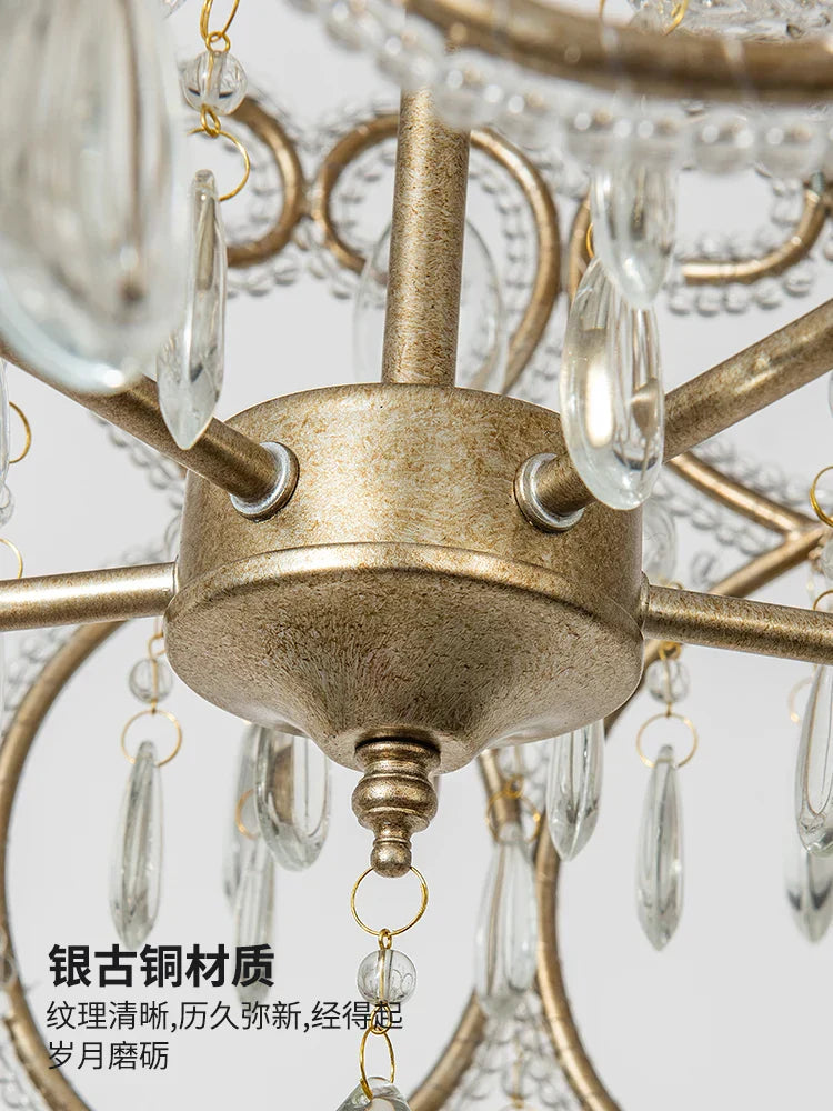 DecorBites™ Crystal Heart Ceiling Light - Romantic Princess Bedroom Chandelier