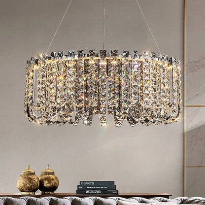 DecorBites™ Crystal Chandelier for Elegant European Living Spaces