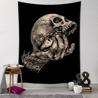 Viking Raven Tapestry Wall Hanging for Boho Home Decor by Decobites