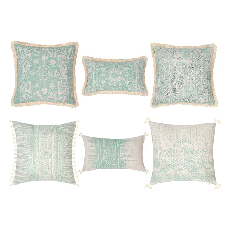 غطاء وسادة DecorBites™‎ من القطن والكروشيه ومسند الظهر القطني للأريكة وديكور المنزل