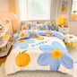 Decobites Flower Single Double Bedding Set Full Size Cotton Duvet Cover High Quality Quilt Cover Set