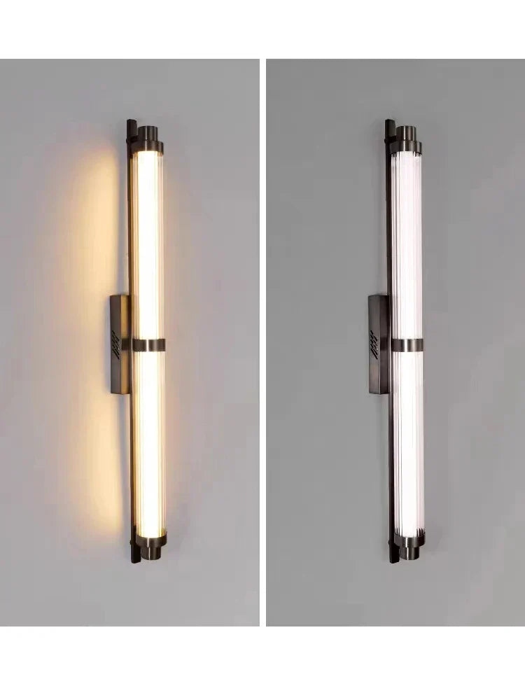 DecorBites™ LED Glass Wall Lamp for Living Room Bedroom Café Restaurant, Minimalist Postmodern Design