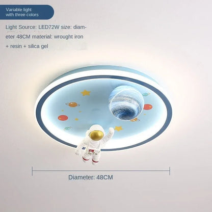 DecorBites™ Blue Space LED Cartoon Chandelier for Kids Room Ceiling Lights disco