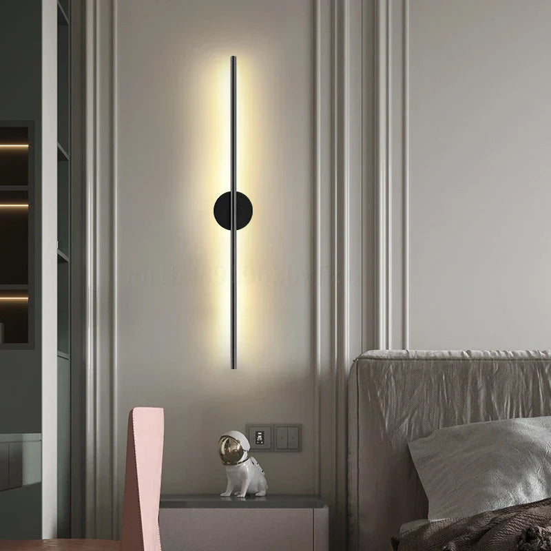 Aplique de pared LED lineal DecorBites™, moderno y minimalista, con luz ascendente y descendente, ideal para baño, mesilla de noche y espejo.