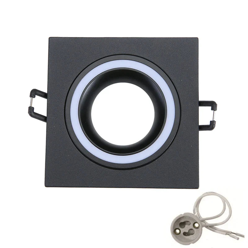DecorBites™ Adjustable LED Ceiling Downlight Frame with GU10/MR16 Holder for Spot Lighting